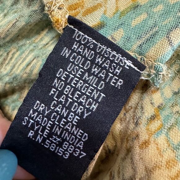 Chaudry Kc Abstract Tropical Animal Print Tiered Mini Dress - Picture 8 of 8